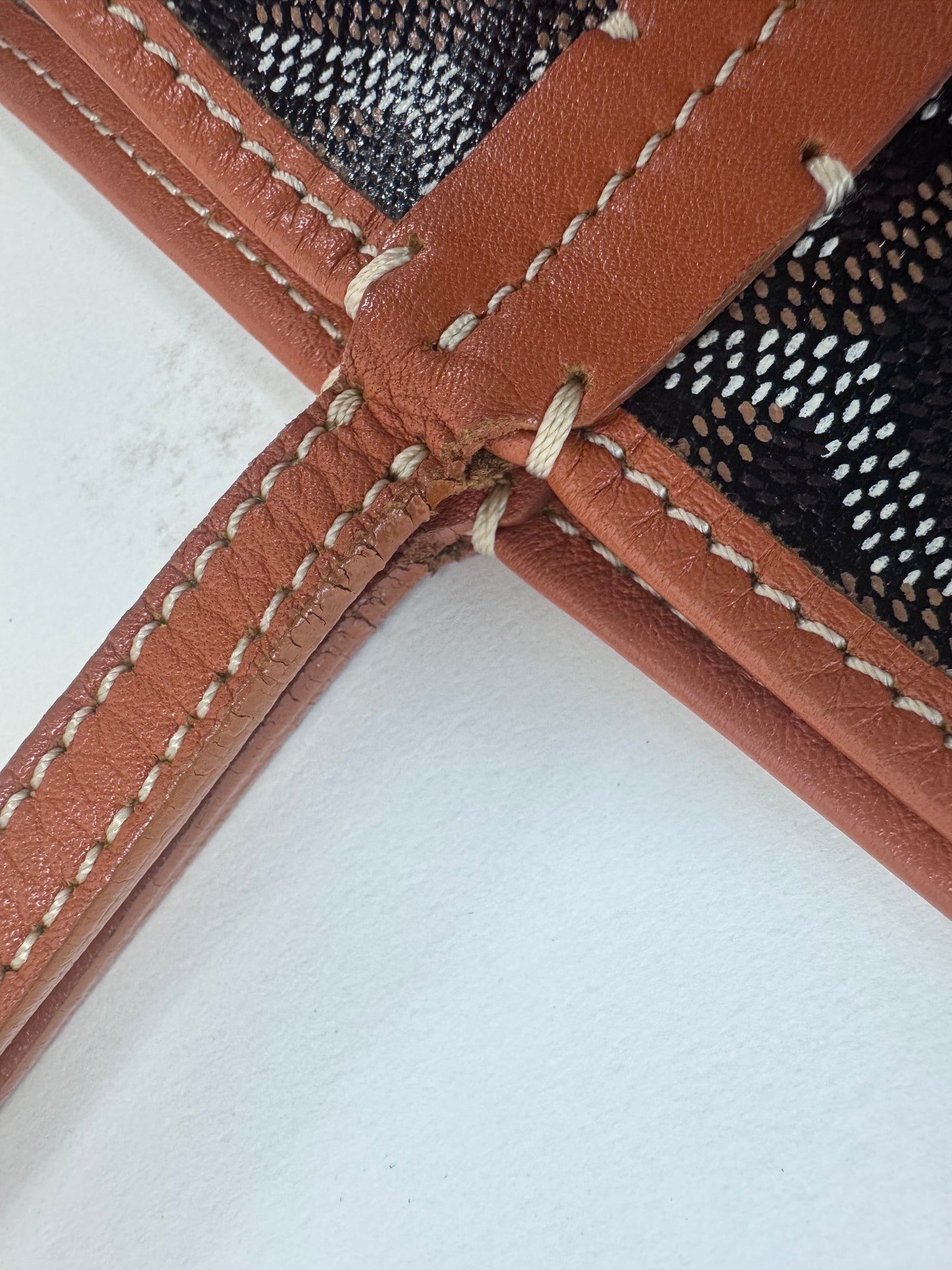 Goyard Goyardine St Louis PM  Black Gold w/Pouch Tote