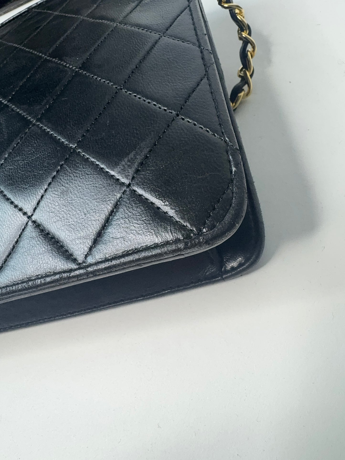 Chanel Extremely Rare Vintage Double Turn Lock Briefcase Bag