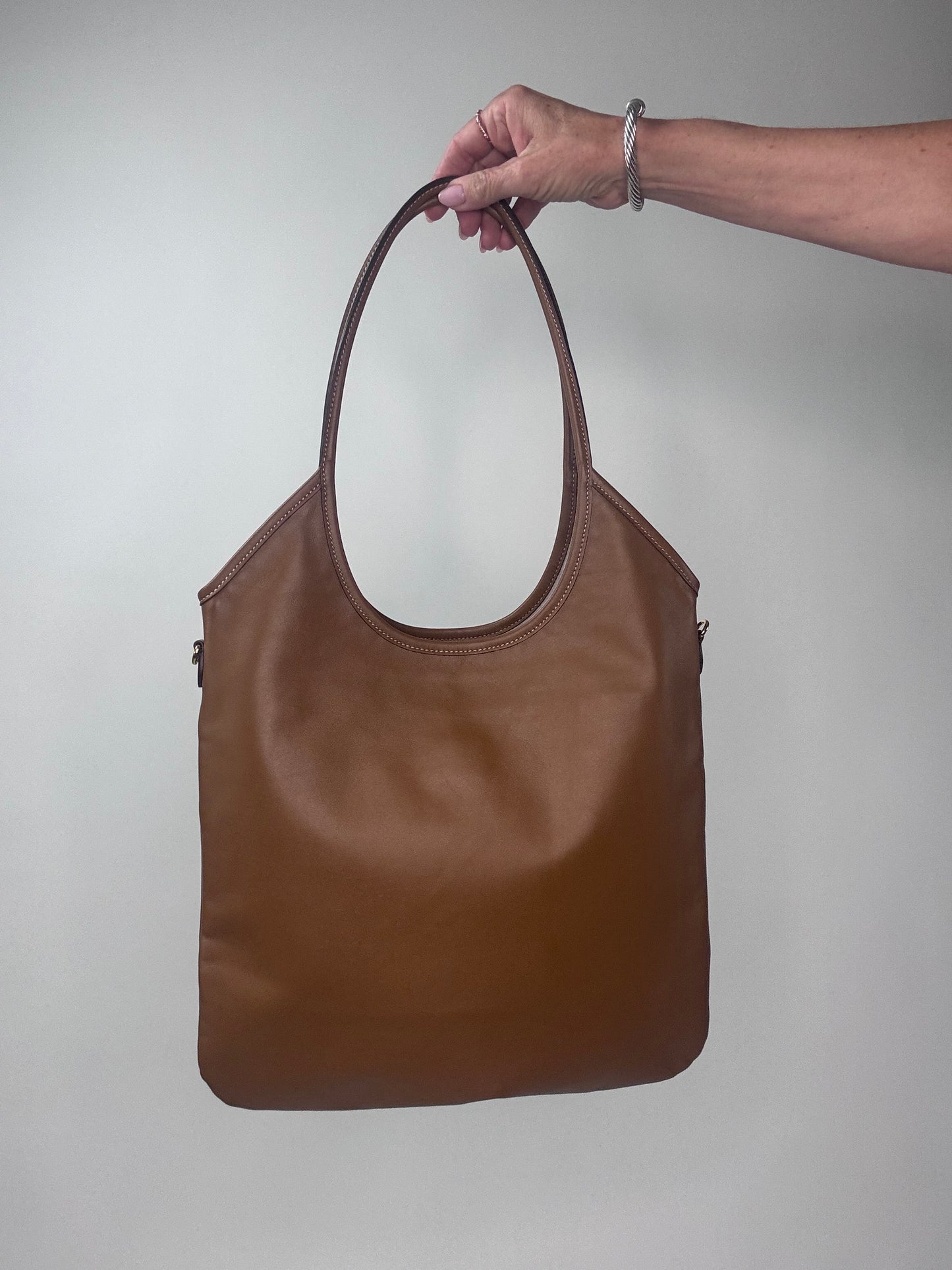 Miu Miu IVY Carmel Leather Tote Bag