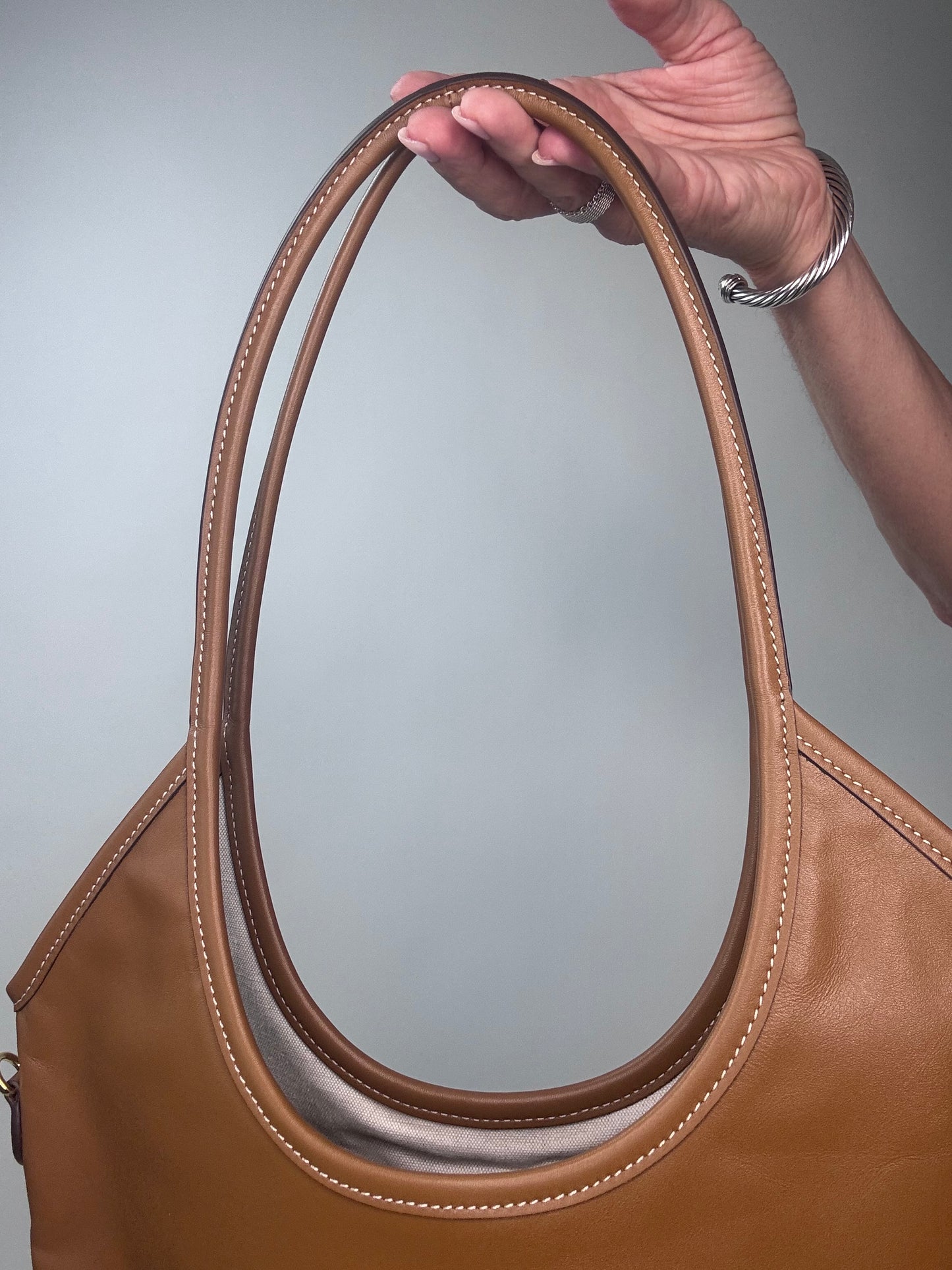 Miu Miu IVY Carmel Leather Tote Bag