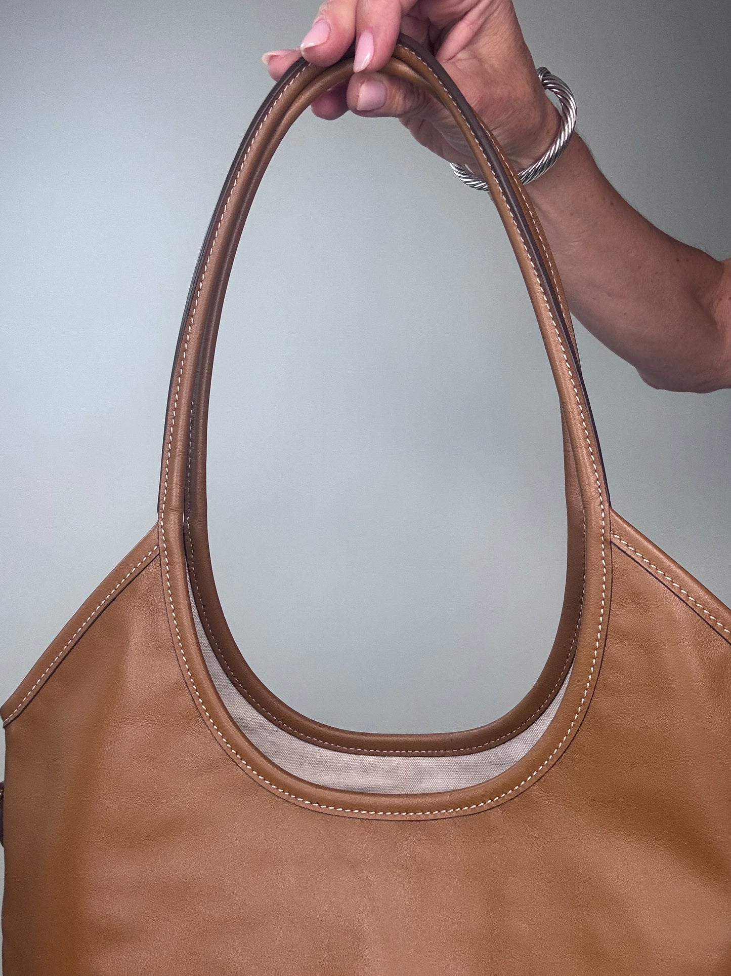 Miu Miu IVY Carmel Leather Tote Bag