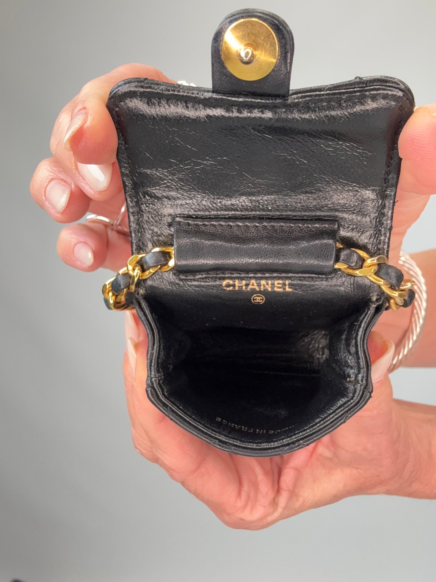 Chanel Quilted Lambskin Micro Mini Belt Bag - Black