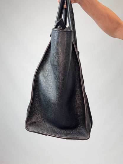 Celine Mini Phantom Luggage Tote – Black Drummed Leather
