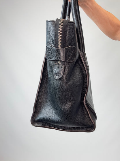 Celine Mini Phantom Luggage Tote – Black Drummed Leather