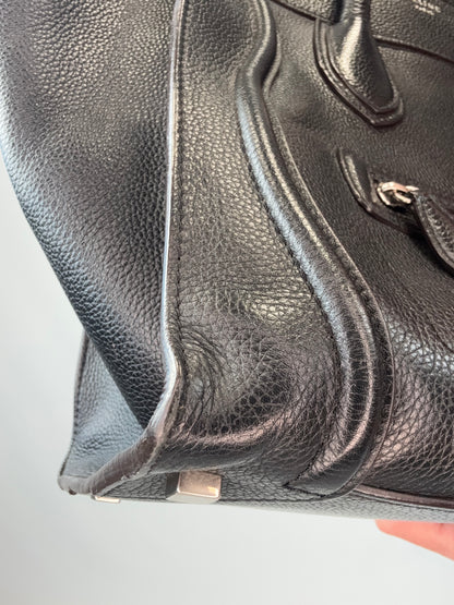 Celine Mini Phantom Luggage Tote – Black Drummed Leather