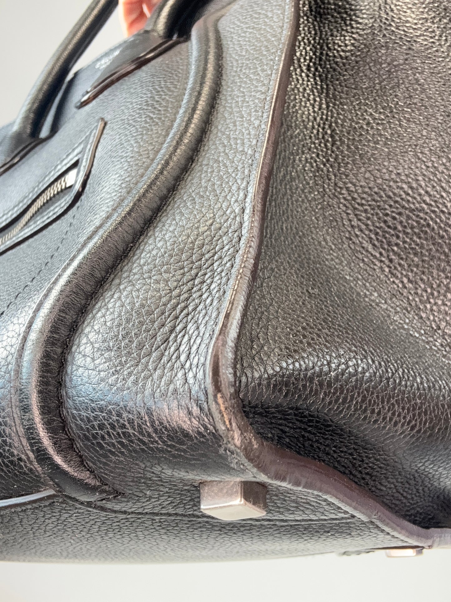 Celine Mini Phantom Luggage Tote – Black Drummed Leather