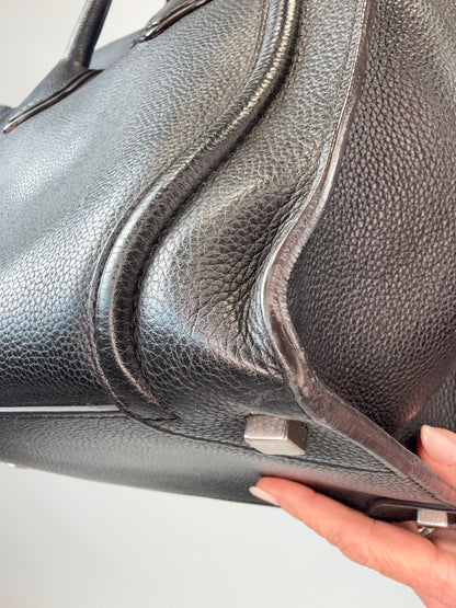 Celine Mini Phantom Luggage Tote – Black Drummed Leather
