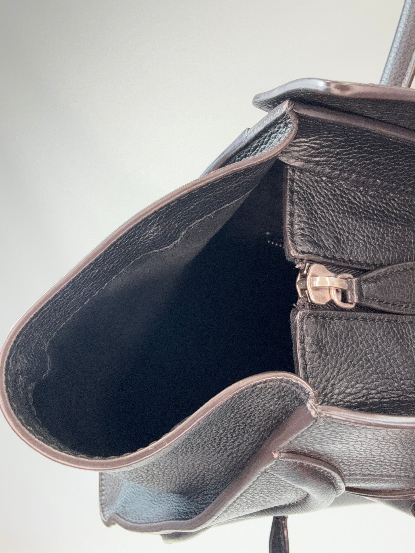 Celine Mini Phantom Luggage Tote – Black Drummed Leather