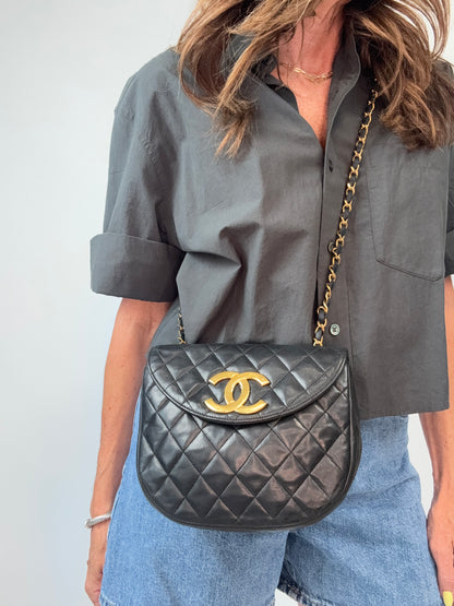 Chanel Round CC Chain Crossbody Bag 1986-1988