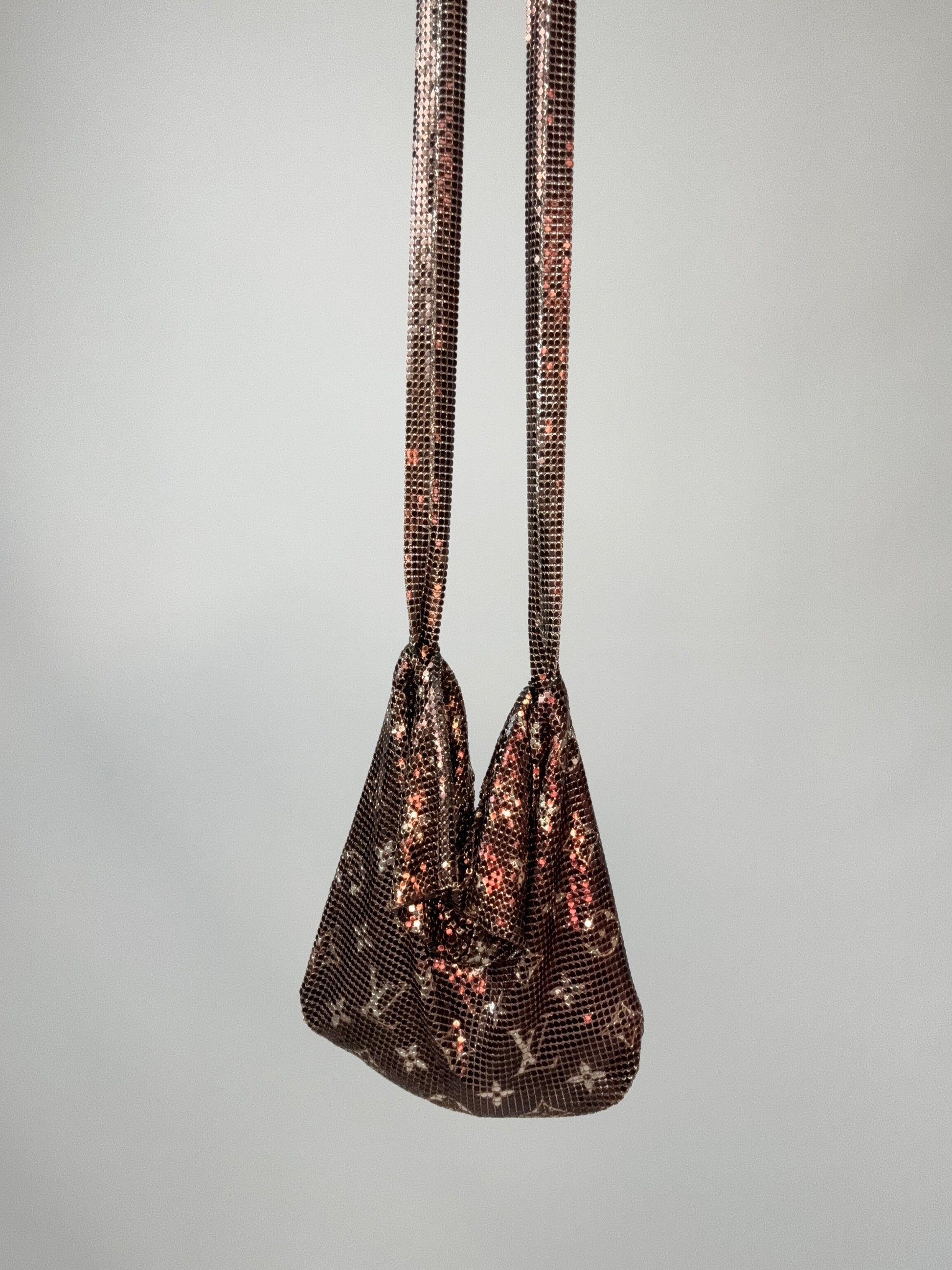 Louis Vuitton Bronze Monogram Mesh Frances Shoulder Bag