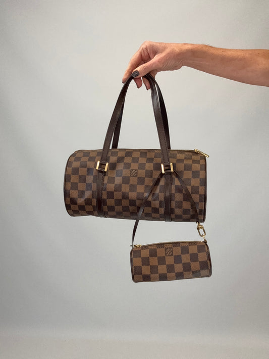 Louis Vuitton Damier Ebene Papillon 30 Set with Mini Pouch