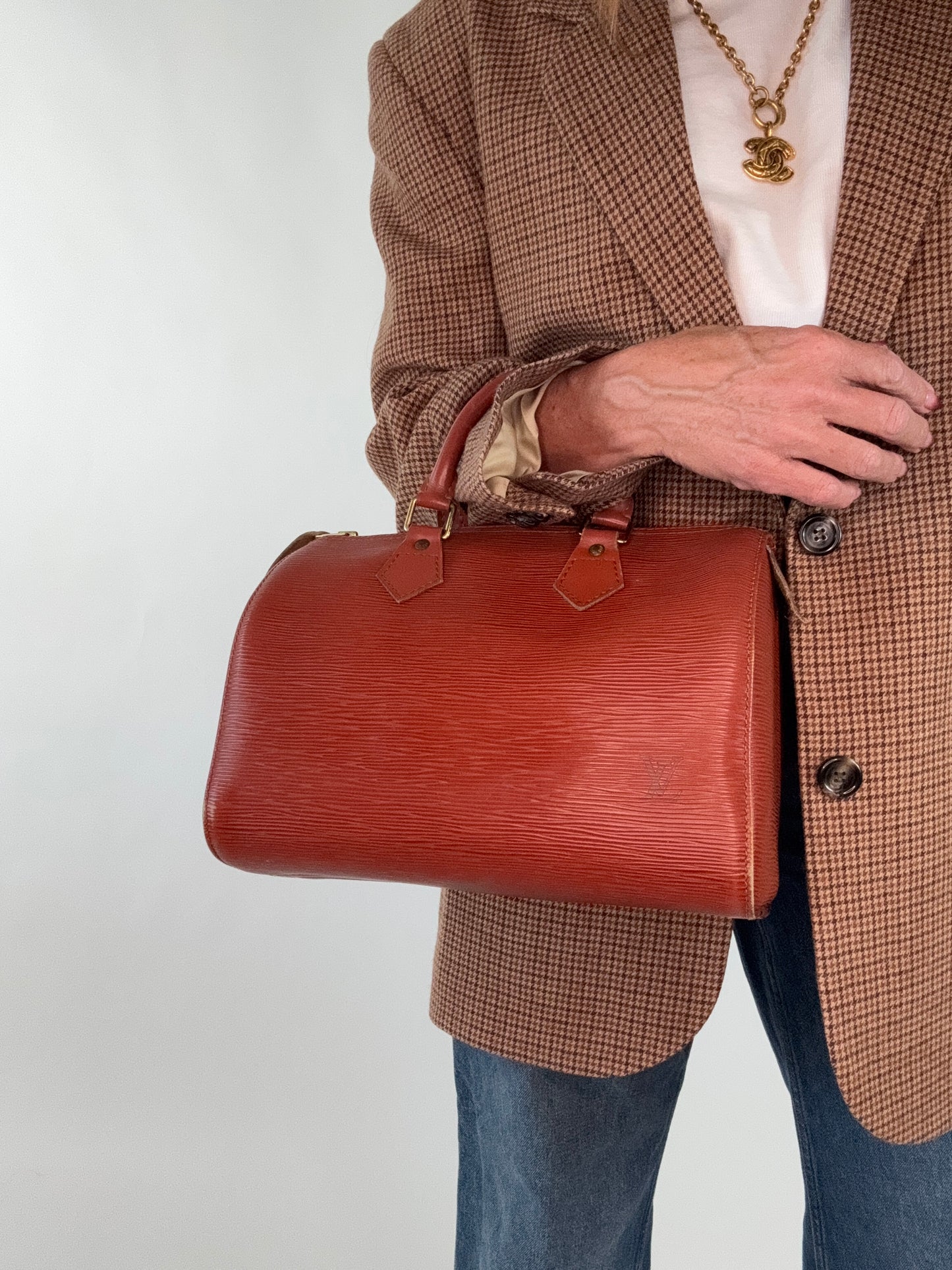 Louis Vuitton Speedy 25 Epi Kenyan Fawn -Vintage