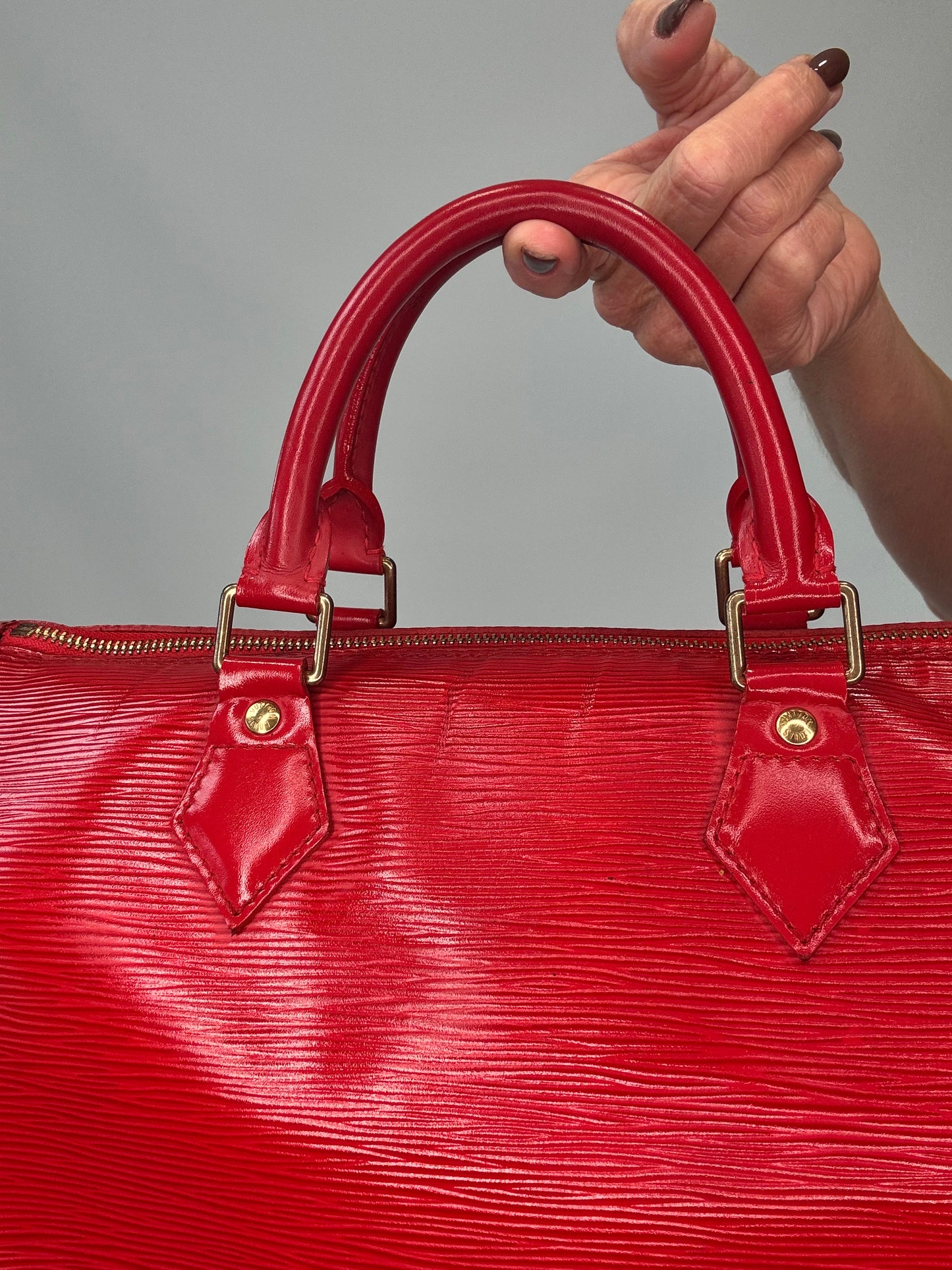 Louis Vuitton Epi Speedy 30 - Red