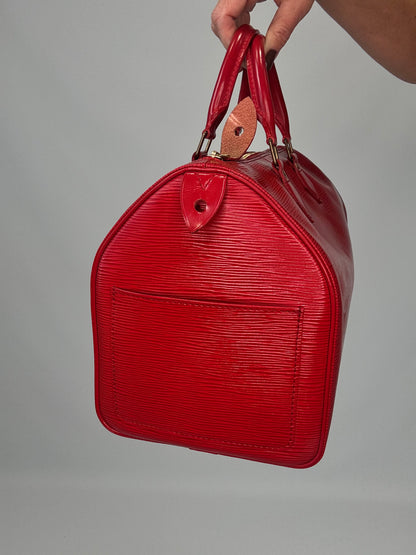 Louis Vuitton Epi Speedy 30 - Red