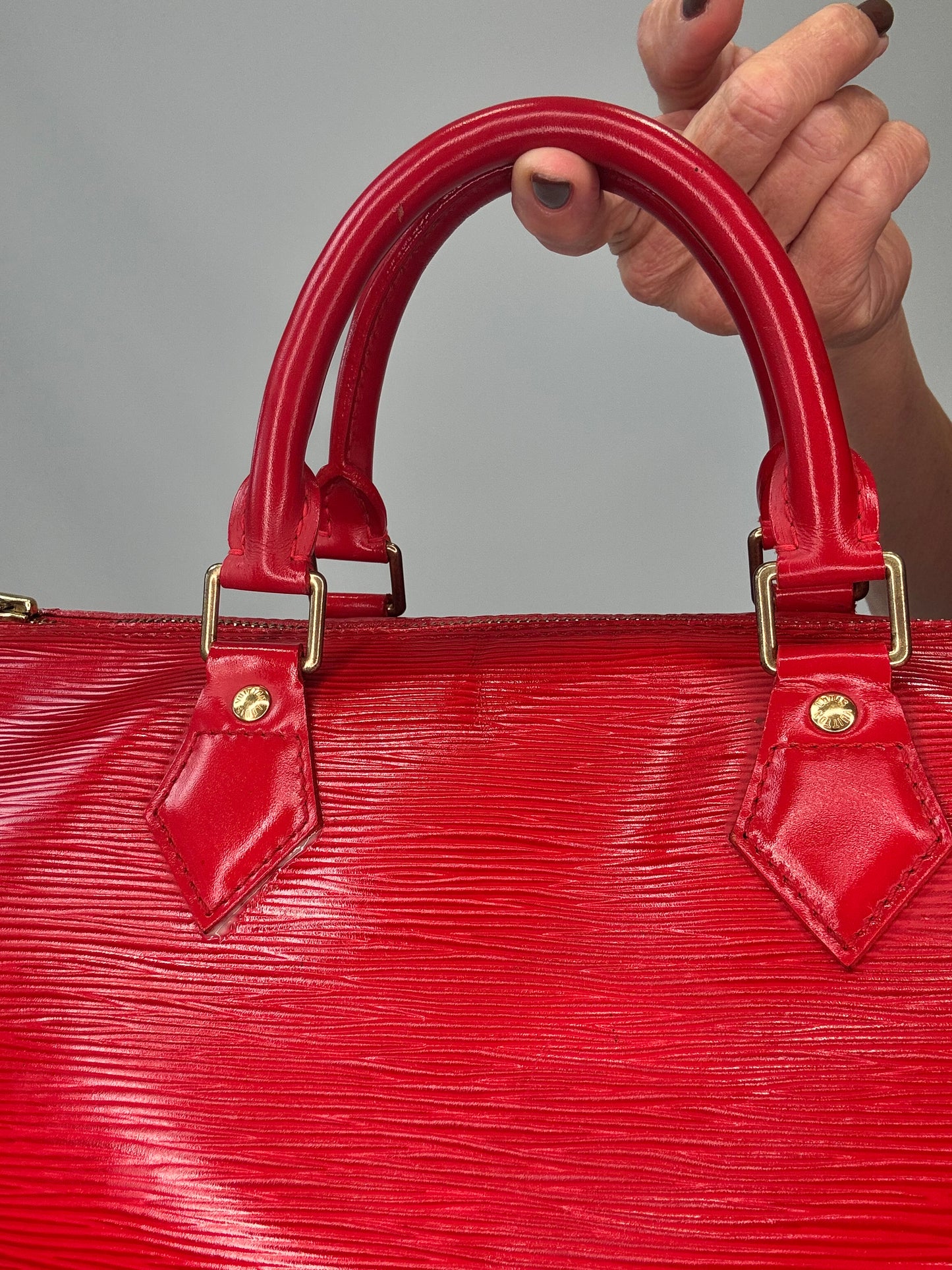 Louis Vuitton Epi Speedy 30 - Red