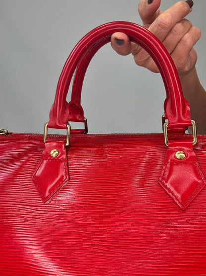 Louis Vuitton Epi Speedy 30 - Red