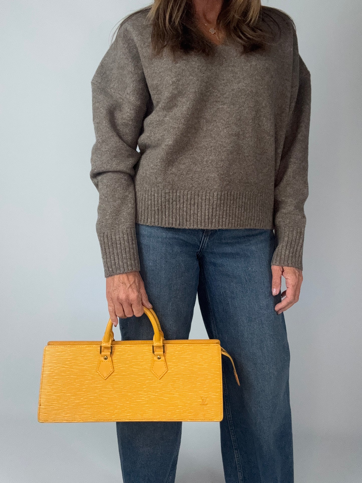 Louis Vuitton Epi Triangle Sac-Yellow