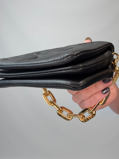 Louis Vuitton Monogram Embossed Coussin Belt Bag - Black