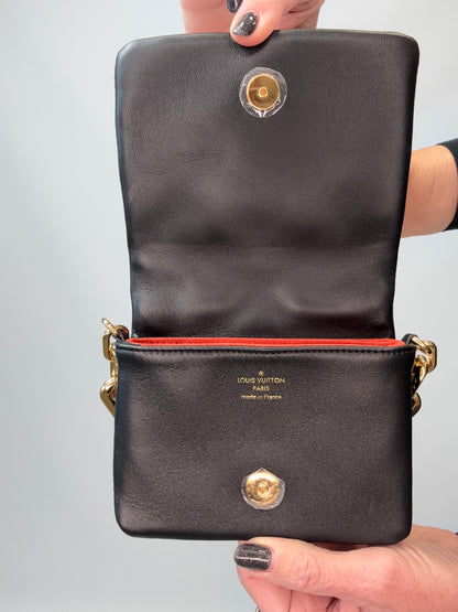 Louis Vuitton Monogram Embossed Coussin Belt Bag - Black