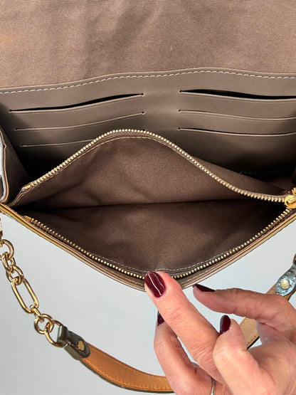 Louis Vuitton Monogram Vernis Sunset Boulevard Gris Art Deco