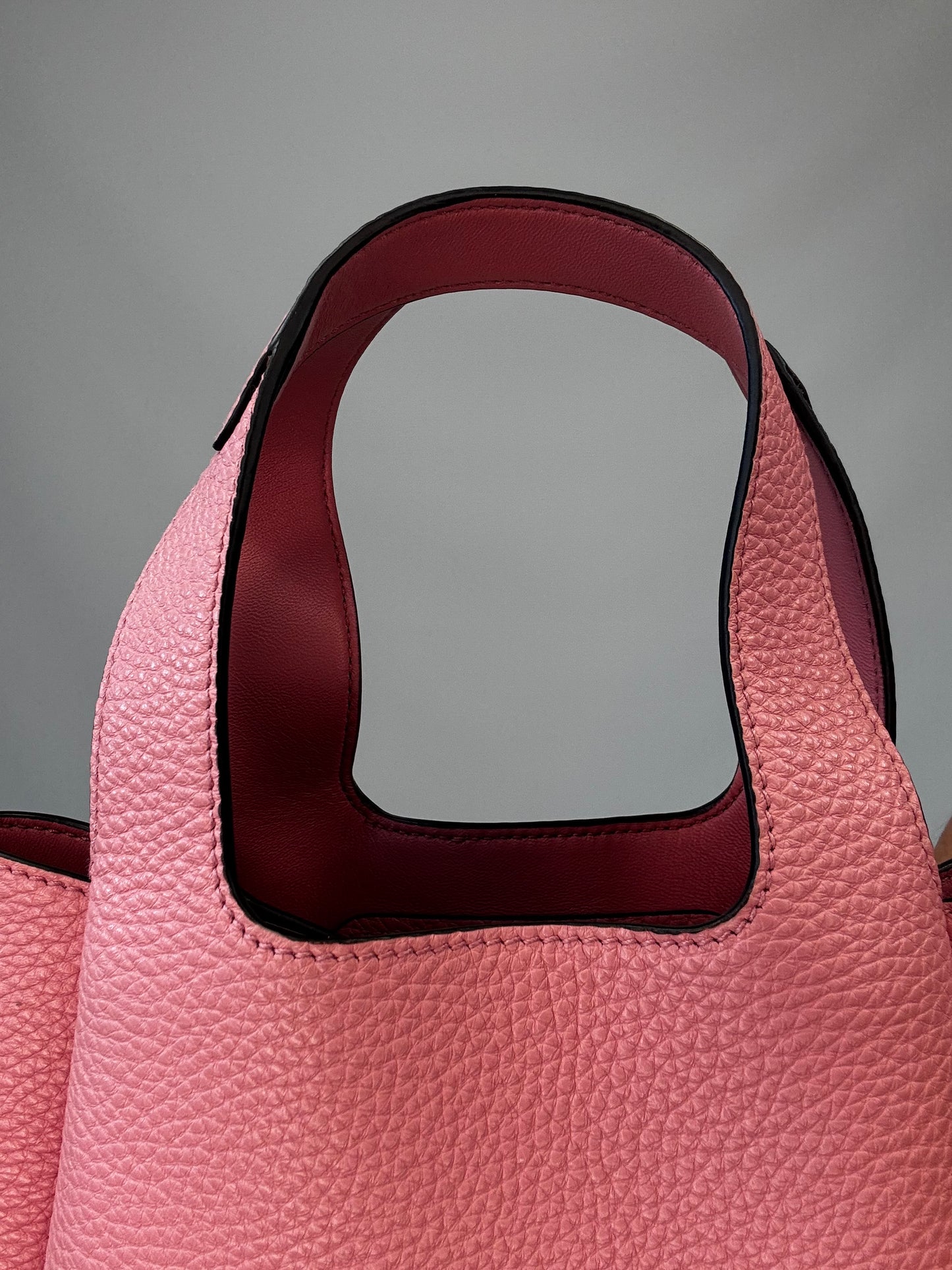 Prada Mini Calfskin Leather Tote Bag - Pink