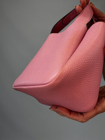 Prada Mini Calfskin Leather Tote Bag - Pink