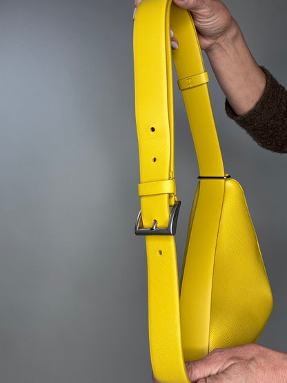 Prada Saffiano Triangle Shoulder Belt Bag