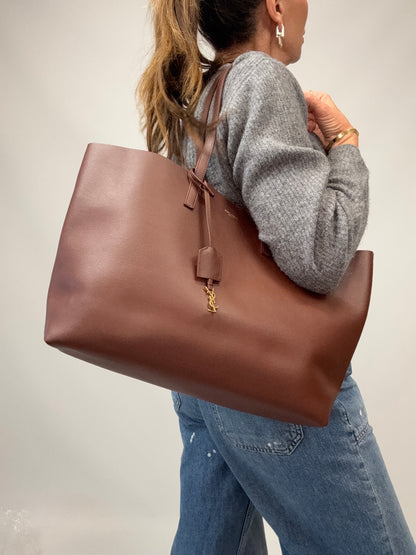 Saint Laurent Shopping Tote - Brown