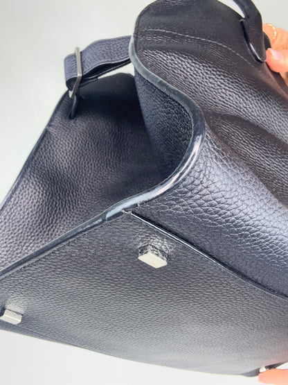 The Row Matte Grained Calfskin Soft Margaux 15 - Navy