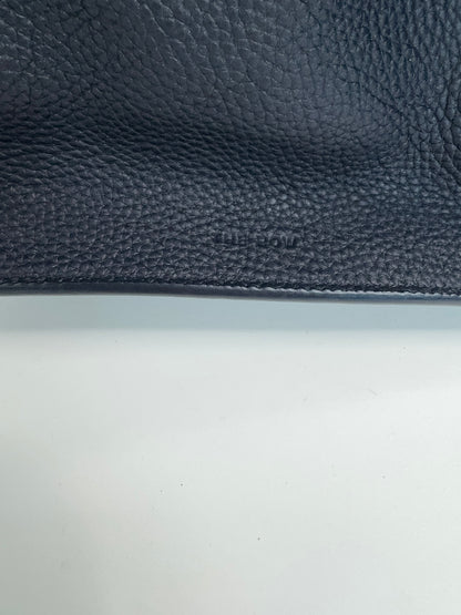 The Row Matte Grained Calfskin Soft Margaux 15 - Navy