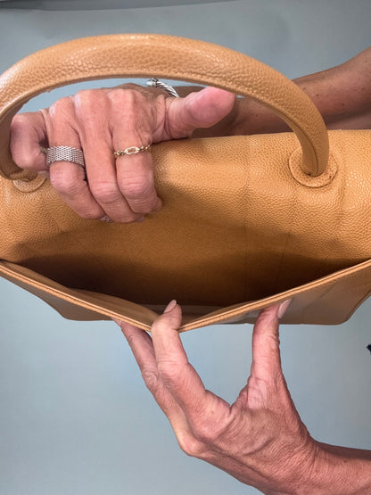 Vintage Chanel Caviar Vertical Kelly Flap Bag