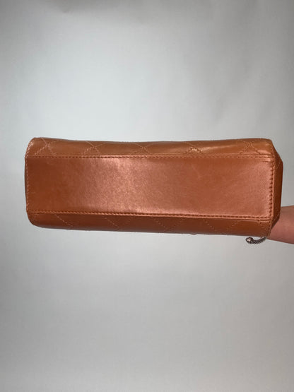 Vintage Chanel Top Handle Flap Bag - Brown