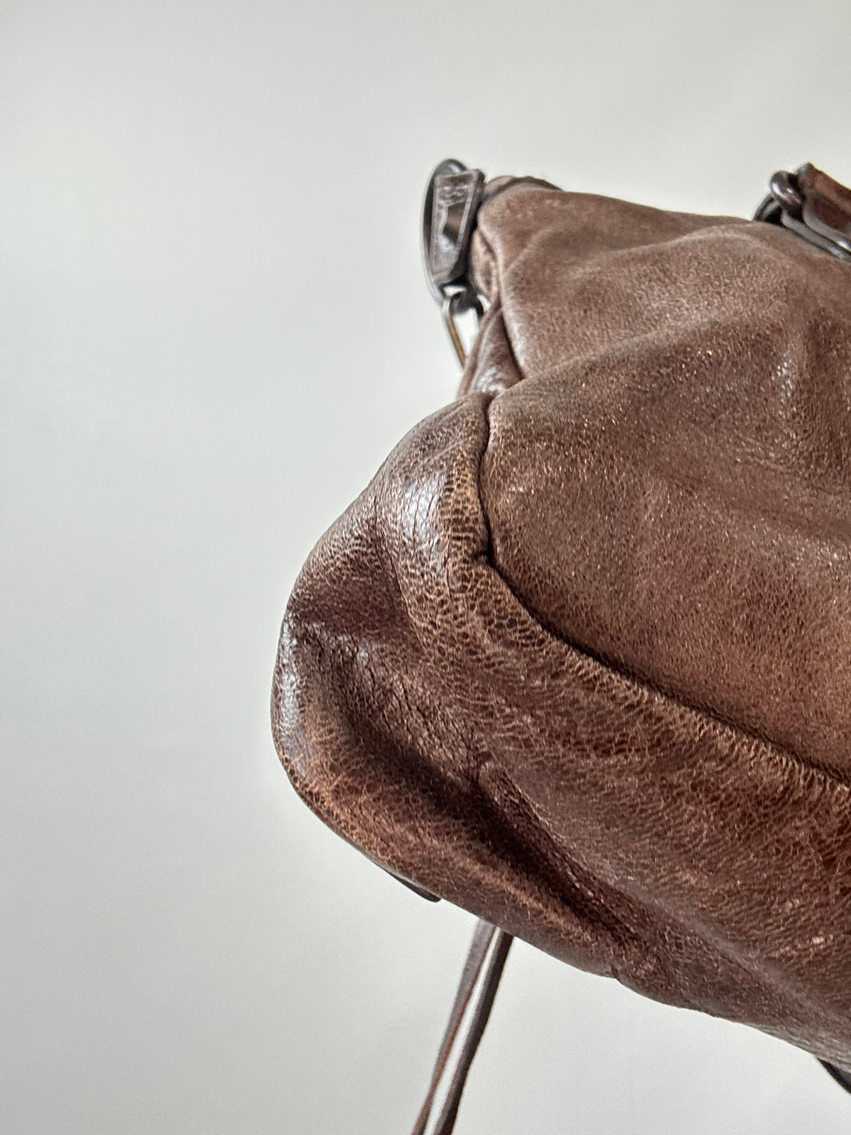 Balenciaga Classic First Motorcycle Bag back left bottom corner