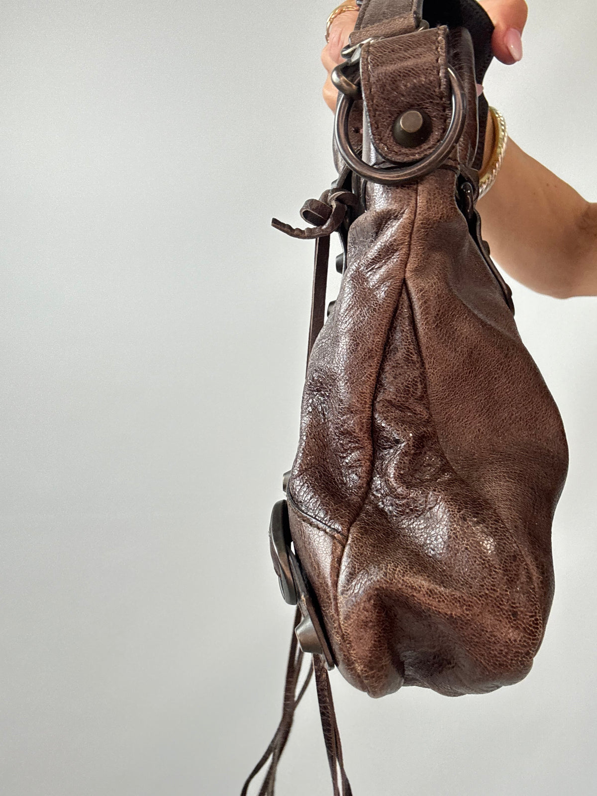 Balenciaga Classic First Motorcycle Bag right side
