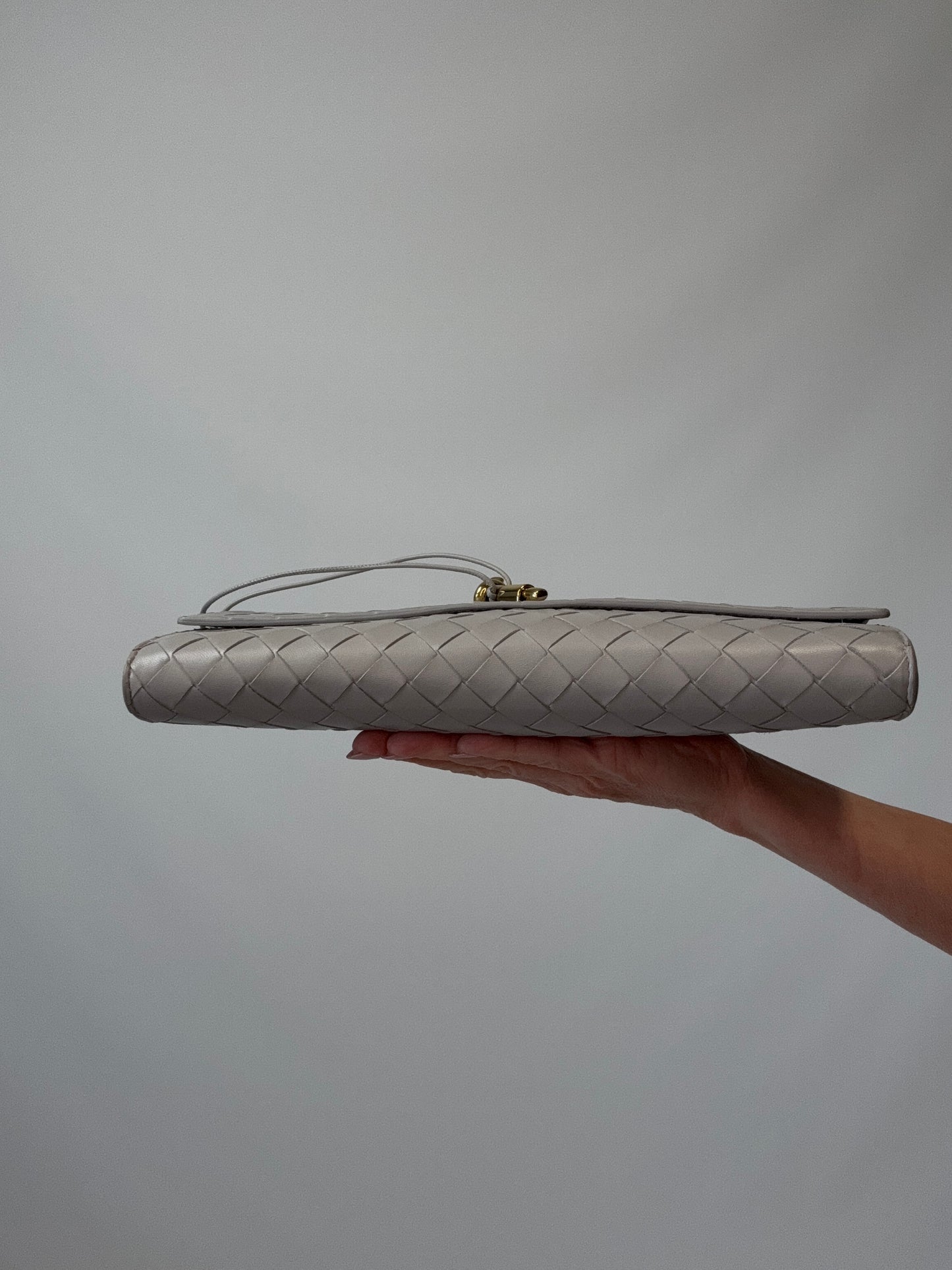 Bottega Veneta Andiamo Clutch bottom of handbag