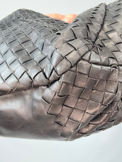 Bottega Veneta Intrecciato Campana Hobo Bag back right bottom corner