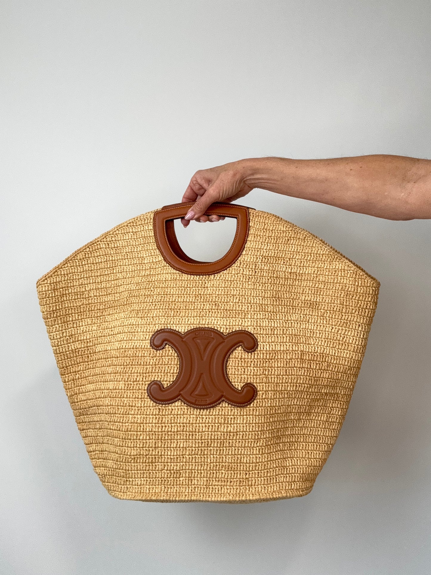 Celine Classic Raffia Tote