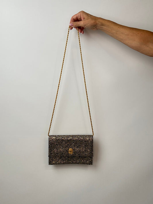 Celine Metallic Brocade Evening Bag - Vintage