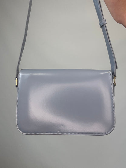 Celine Teen Triomphe Calfskin Shoulder Bag back of handbag