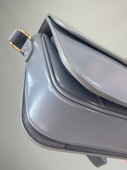 Celine Teen Triomphe Calfskin Shoulder Bag front left bottom corner