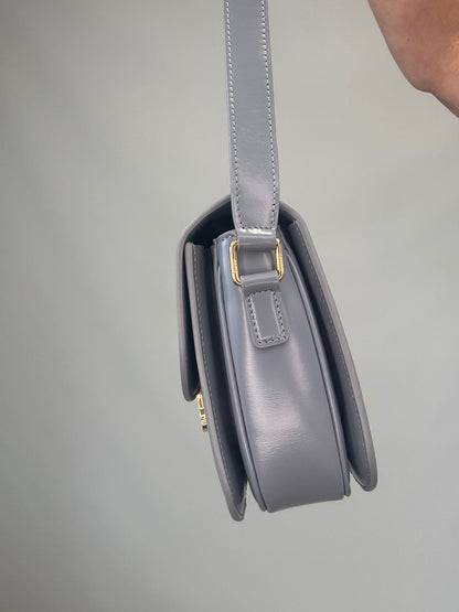 Celine Teen Triomphe Calfskin Shoulder Bag right side of handbag