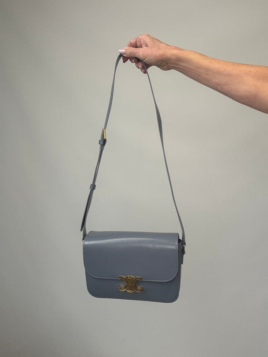 Celine Teen Triomphe Calfskin Shoulder Bag