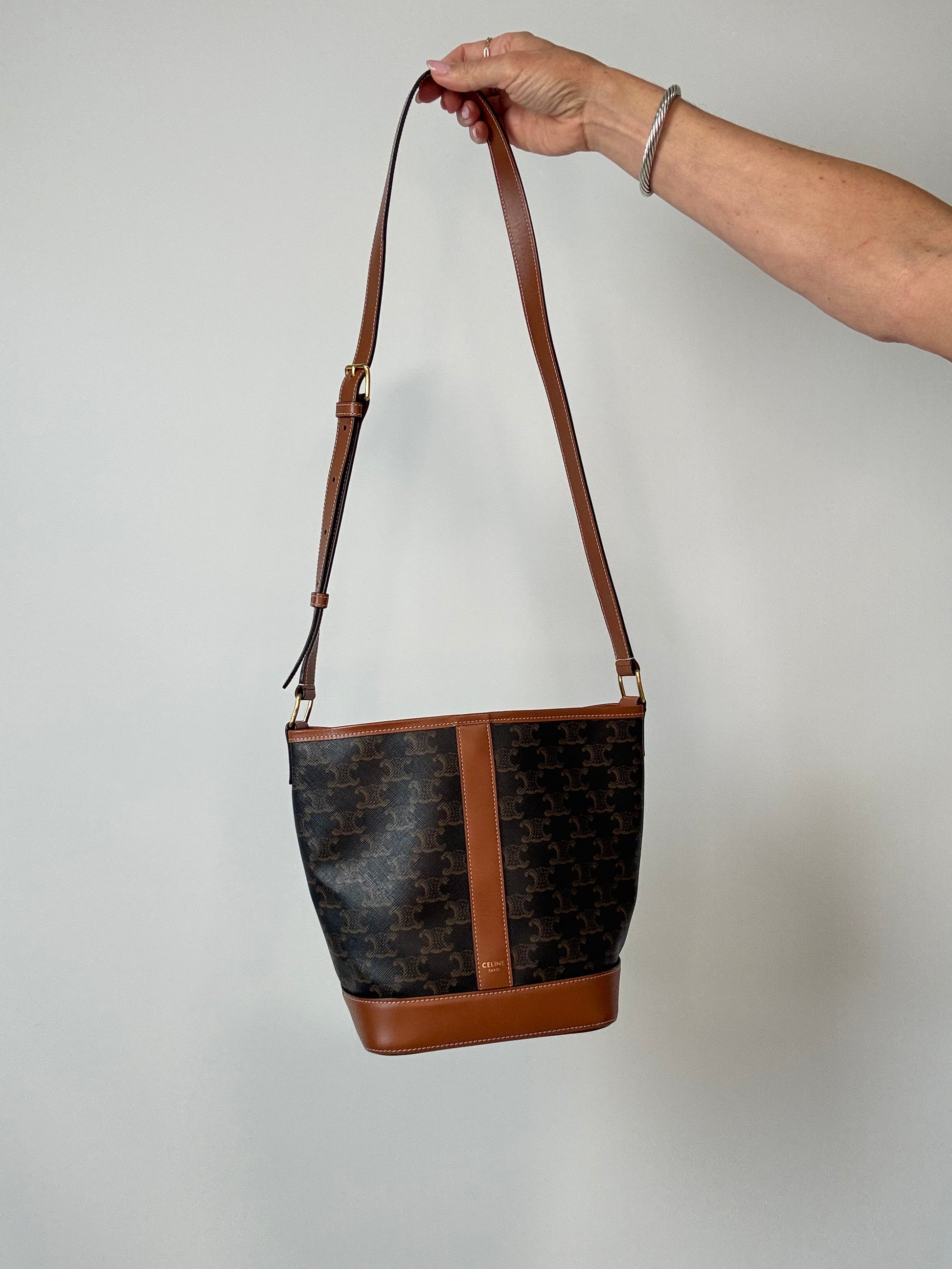 Celine Triomphe Bucket Bag