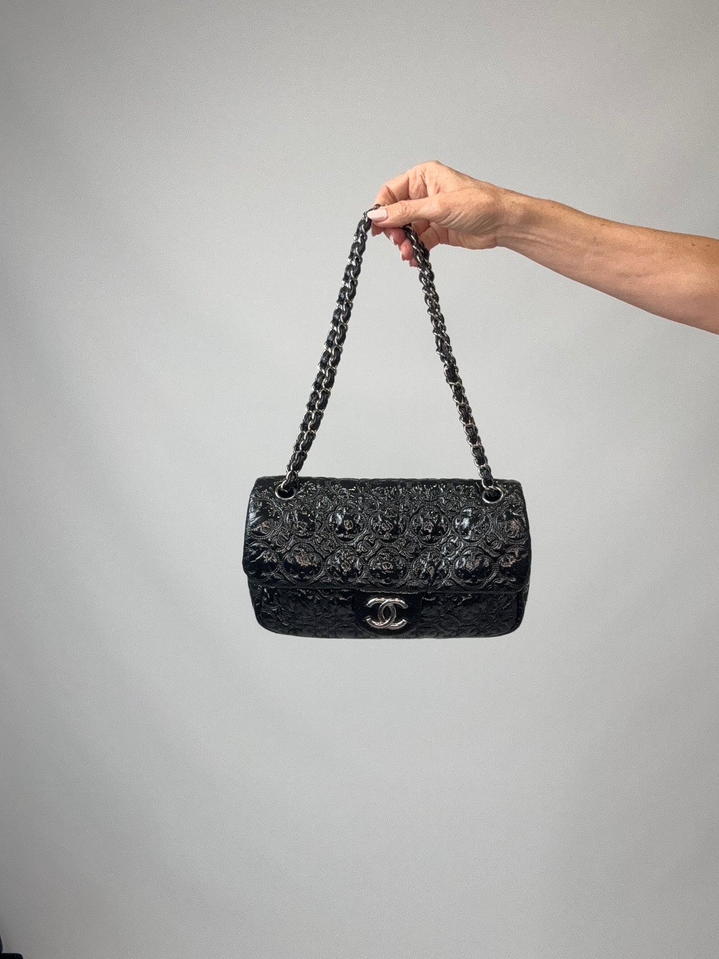 Chanel Patent leather Rock In Moscow Single Flap Bag