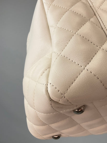 Chanel Cambon Ligne Bowler Bag back left bottom corner
