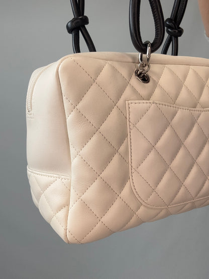 Chanel Cambon Ligne Bowler Bag back left side view