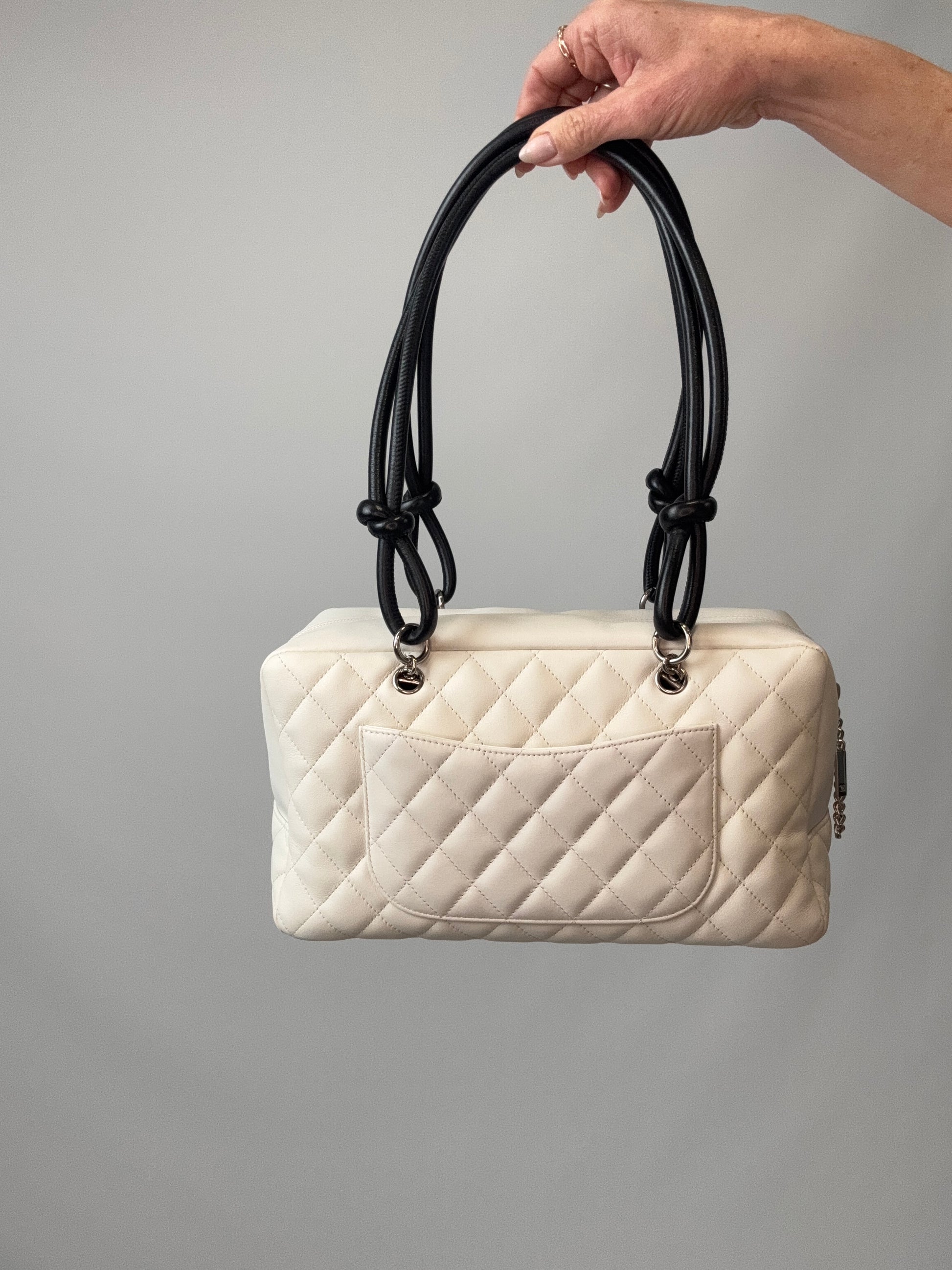 Chanel Cambon Ligne Bowler Bag back of handbag