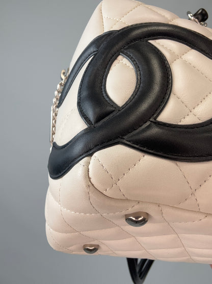 Chanel Cambon Ligne Bowler Bag front left bottom corner
