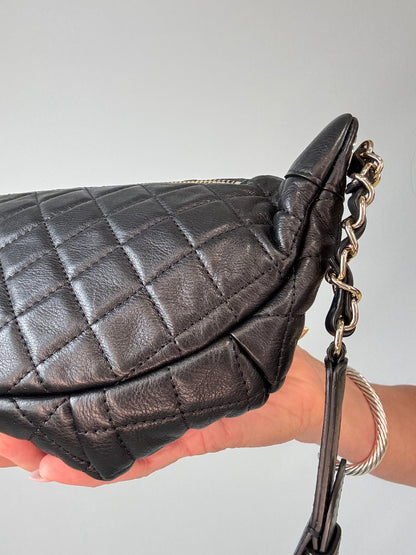Chanel Lambskin Quilted Banane Waist Bag back right side