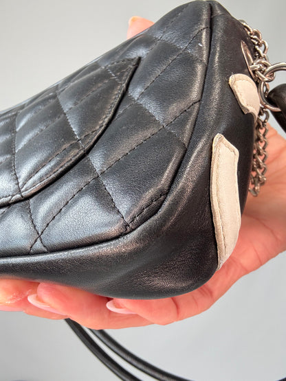 Chanel Ligne Cambon Pochette Shoulder Bag - 2005 back right bottom corner